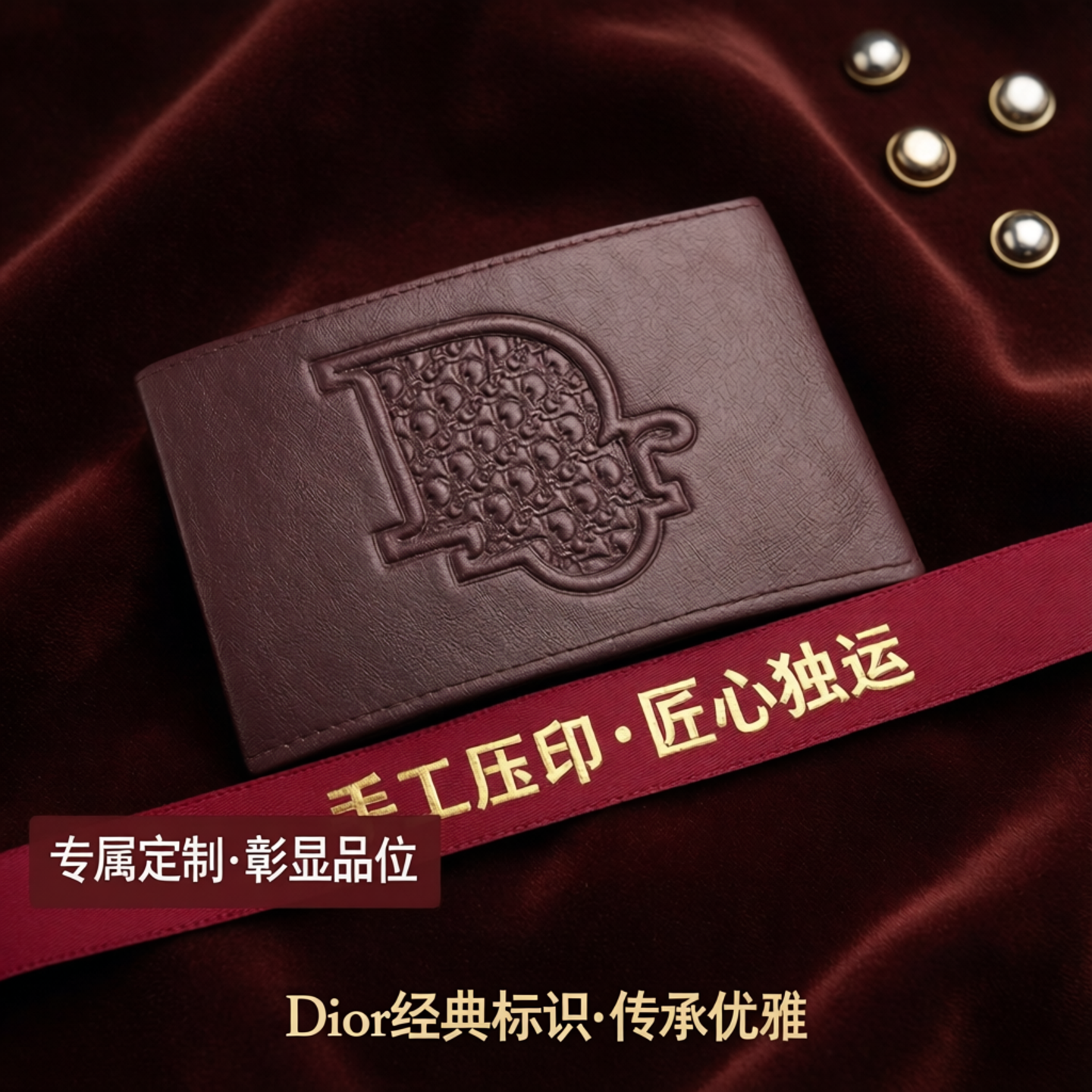 新款高端商标牛仔裤真皮皮标定做设计品牌钢印压凹凸起皮牌辅料