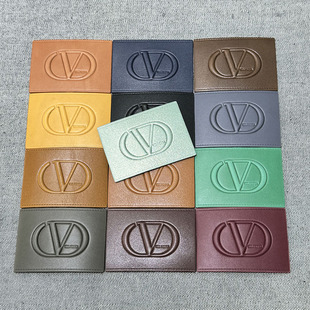 高端商标牛仔裤后腰皮牌真皮皮标定做LOGO凸起皮牌辅料订制皮革