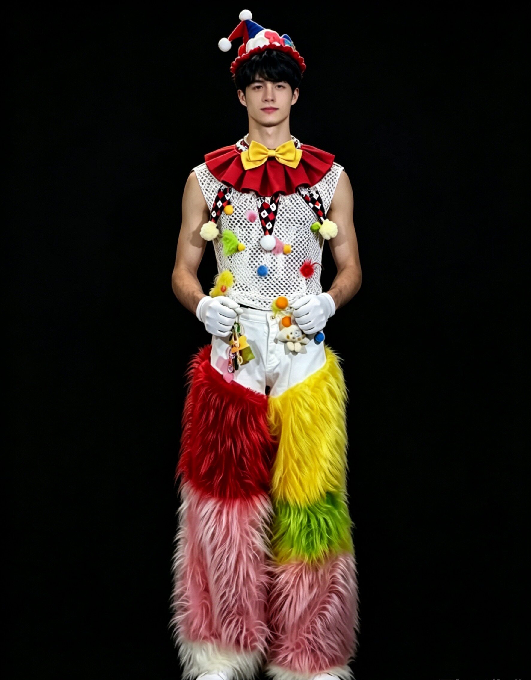 小丑表演五件套舞台演出服生日派对杂技