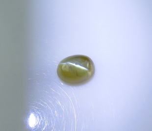 天然1.11克拉金绿猫眼裸石 戒指面 吊坠 彩色宝石 猫眼清晰灵活