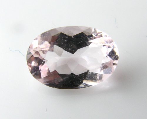 天然裸石摩根石纯净透明火彩出色