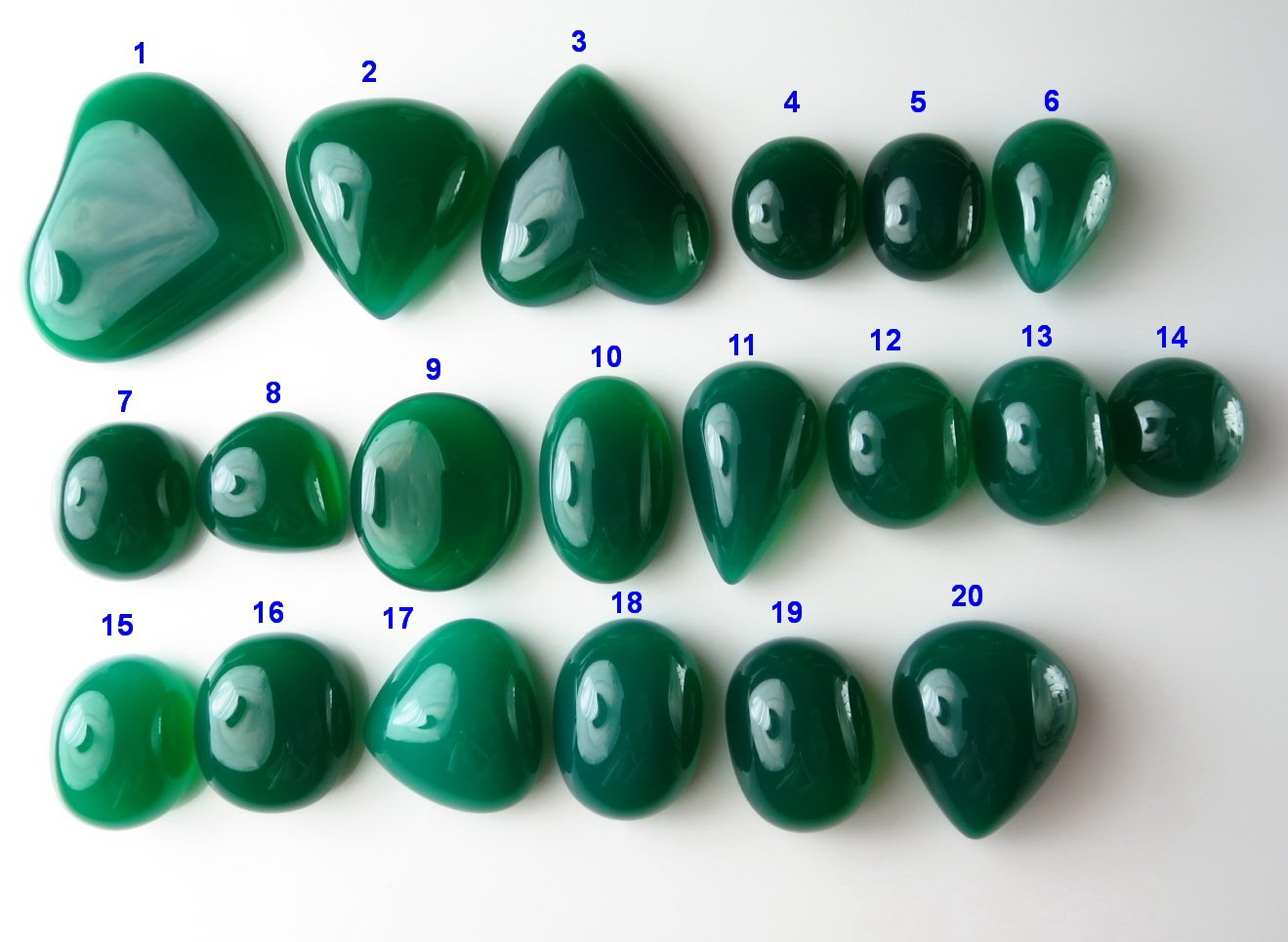 天然非洲绿玉髓裸石 戒指面 吊坠 透 纯净 水头好