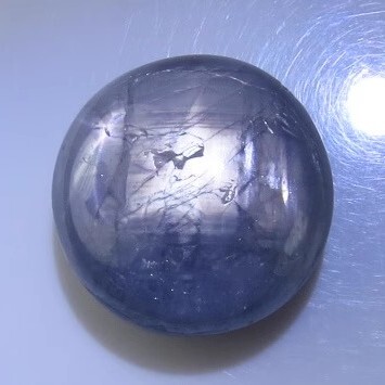 星光蓝宝石无烧缅甸末谷6射星光