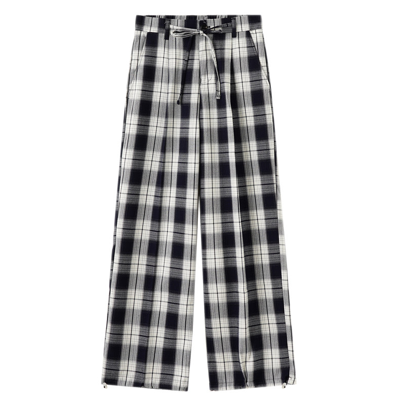 2025秋冬男士美式格子直筒宽松运动可收脚休闲长裤1311K612P65，男装休闲裤，星座1311（原A202）