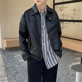 轻奢皮衣男士PU皮夹克外套秋冬上衣休闲机车服A202PY802P125，男装夹克，星座1311（原A202）