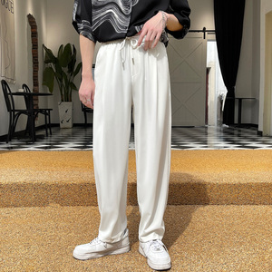 夏季新款冰丝宽松休闲裤简约ins潮男士长裤A202K1069P60控88，男装休闲裤，星座1311（原A202）
