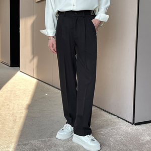 2025春夏男宽松小直筒休闲裤潮轻熟风抖音长裤A202K1006P65图片