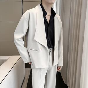 春夏新款男士韩版慵懒宽松落肩小西装西服外套A202XZ809P125图片