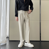 2025春夏高级韩版修身男士休闲西裤垂坠感西装裤A202K2019P65，男装西服套装，星座1311（原A202）