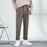 2025轻熟风男毛呢休闲裤修身小脚裤抖音直播长裤A202K2048P60，男装休闲裤，星座1311（原A202）