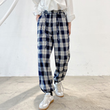 2025秋冬男士美式格子直筒宽松运动可收脚休闲长裤1311K612P65，男装休闲裤，星座1311（原A202）