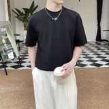 2025夏季新款男士透气宽松落肩简约高品质圆领短袖T恤A202T313P50，男装T恤，星座1311（原A202）