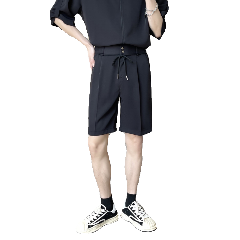 2025男士夏季薄松紧短款西裤冰丝休闲五分裤直筒短裤A202DK31P50,男装西裤,星座1311（原A202）
