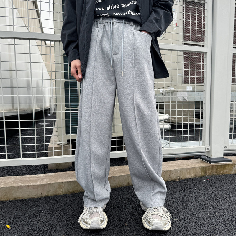 2025春夏新款轻熟风高级英伦宽松直筒运动休闲裤卫裤A202K3721P75,男装休闲裤,星座1311（原A202）