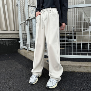 2025春夏新款轻熟风高级英伦宽松直筒运动休闲裤卫裤A202K3721P75