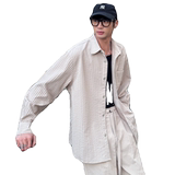 2025春夏男士新款肌理感轻熟长袖宽松衬衫A202CS9918P65，男装衬衫，星座1311（原A202）