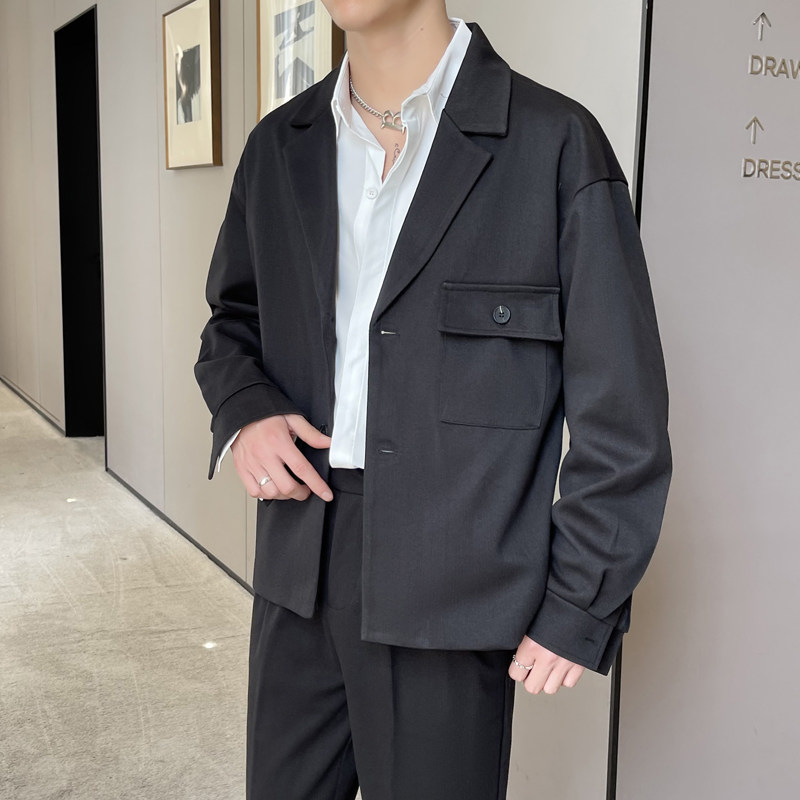 2025毛呢秋冬小西装男宽松潮流高级感痞帅休闲西服 A202XZ202P125图片