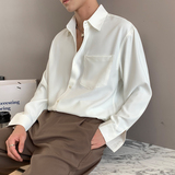 2025四季款男士垂坠感长袖衬衫通勤百搭衬衣多色A202C015P60，男装衬衫，星座1311（原A202）