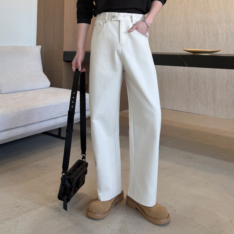 2026春夏男士轻奢简约宽松直筒牛仔裤高级感长裤1311NZ207P80，男装牛仔裤，星座1311（原A202）