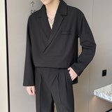2025新款男士痞帅V领套头西装外套A202W2019P125，男装西服套装，星座1311（原A202）