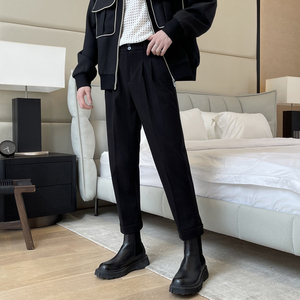 2025秋冬新款精致韩版保暖毛呢轻奢修身休闲裤长裤A202K6018P65，男装棉衣，星座1311（原A202）