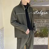 2025春夏男士翻领条纹落肩宽松拼接收腰夹克外套A202JK2009P105，男装夹克，星座1311（原A202）
