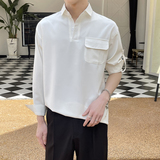 2025新款男士可调节袖子长袖衬衫轻熟风简约上衣A202CS303P65，男装衬衫，星座1311（原A202）