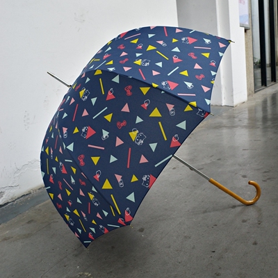 圆弧形公主长柄雨伞日本jupa品质