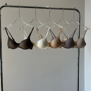 小胸聚拢文胸胸罩大胸显小 薄款 夏季 无痕光面内衣女无钢圈法式