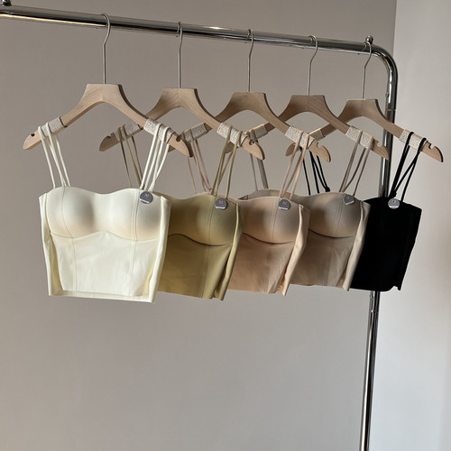 美背双肩带吊带小背心