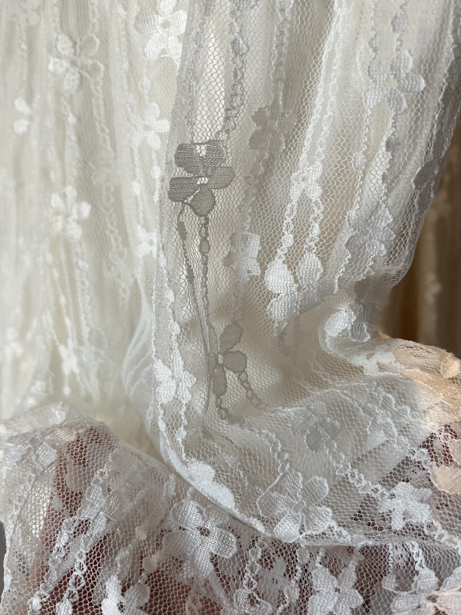 白色蕾丝安全裤女网纱褶皱双层防走光夏季打底裤短裤薄款宽松百搭