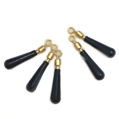 优质橡胶铜头台冰钓矶钓保龄球旋转浮漂座坐插鱼漂钓鱼五枚一包