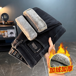 百搭长裤 2025冬季 潮流直筒裤 加绒加厚保暖牛仔裤 8835 新款