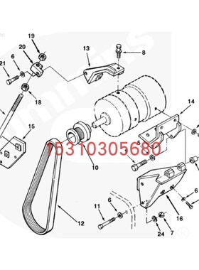 康明斯 柴油机 BELT CUMMINS皮带3906384 3911587 3288689配件