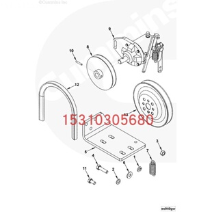 移山SRM218单钢轮压路机康明斯配件皮带124421 178530零件