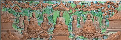 扫描佛像-1东阳木雕工艺品挂件挂屏屏风手工雕刻扫描精雕图