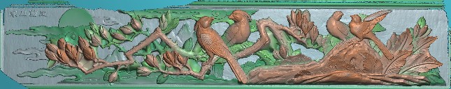 花鸟冬瓜东阳木雕工艺品挂件古建