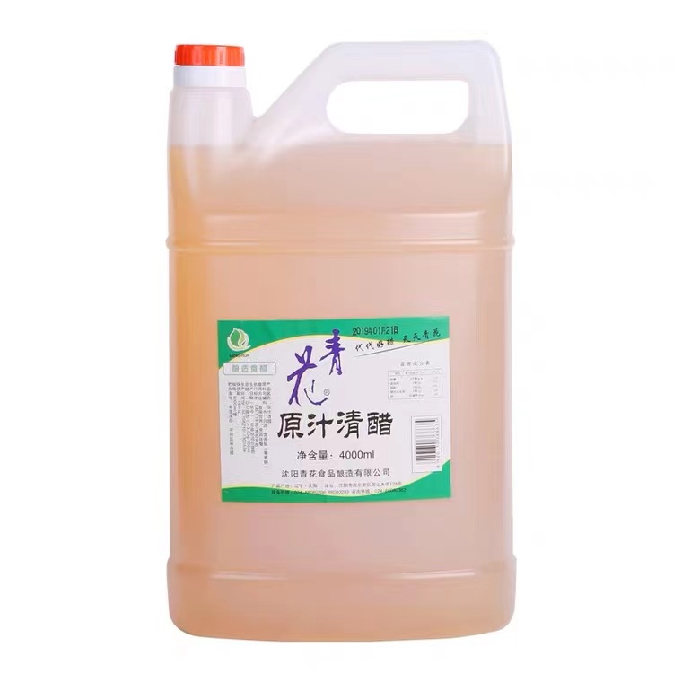 沈阳青花清醋原汁食用桶装家用醋可洗脸泡脚消毒去污4L*1桶包邮-封面