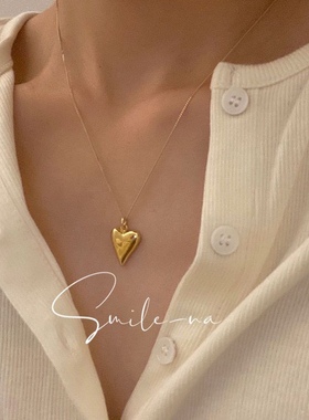 韩国吊坠925925纯银锁骨链女