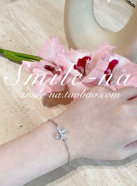 小众设计师款纯银马眼水滴钻手环