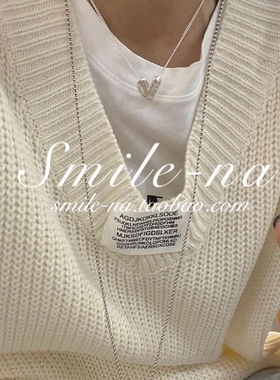 爱心吊坠项链韩国925纯银小众