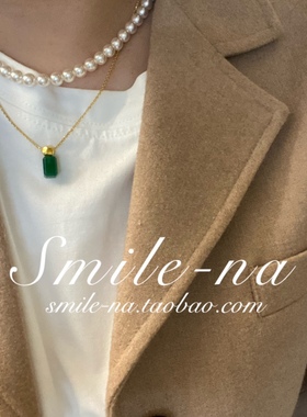 韩国进口设计师925玛瑙吊坠