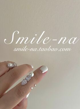 设计师款锆石水滴珍珠关节戒指