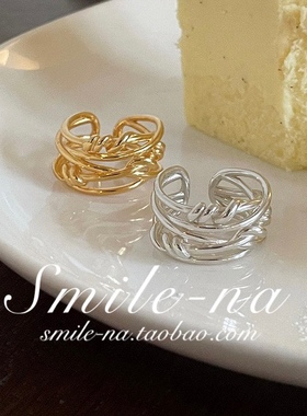 开口戒指小众款韩国925纯银指环