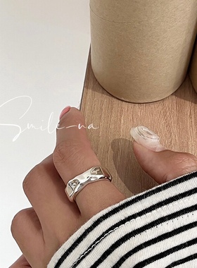 凹凸纹理设计师925925纯银时尚