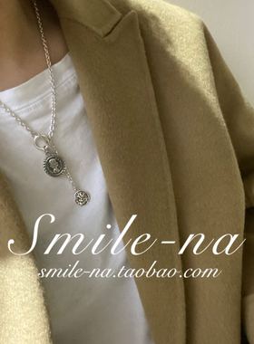 韩国进口925纯银复古长款项链