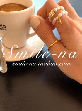 韩国进口925纯银镀金字母吊坠