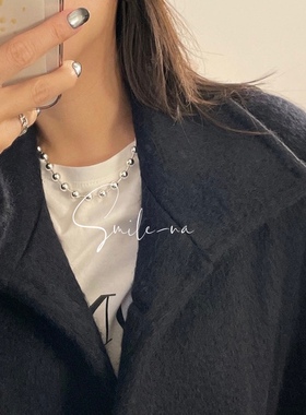 韩国925纯银简约链子拼接