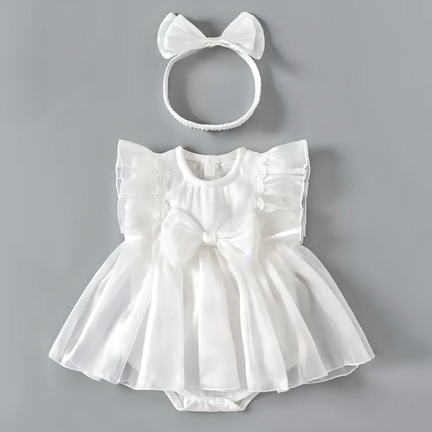 婴儿衣服夏装女宝宝包屁衣满月百天幼儿公主裙礼服裙子小月龄夏季