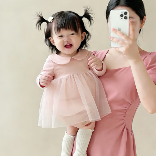 周岁女宝礼服春装公主裙可爱小月龄多巴胺穿搭春季婴儿衣服连衣裙